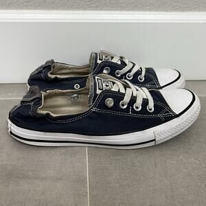 Converse Chuck Taylor All Star Womens 9 Blue Shoreline Casual Slip On Shoes